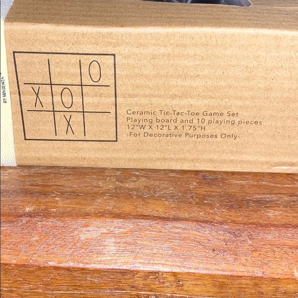 Rae Dunn Tic Tac Toe Game Set - Picture 6 of 7